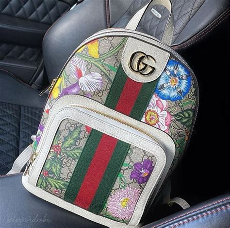 gucci floral backpack replica